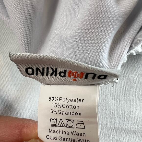 Women's Small Silver Rave Shorts Stretch Waist Festival Ready Puipkino - Picture 7 of 8